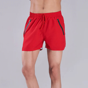 2025 pantalones cortos de gimnasio tejidos ecológicos para hombres antiarrugas de cintura media Casual Fitness sólido elástico OEM servicio al por mayor - Product Image 1