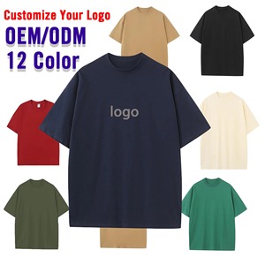 เสื้อยืดสำหรับผู้ชายและผู้หญิงเสื้อยืดผ้าฝ้าย100% โอเวอร์ไซส์ลายไหล่ตกออกแบบได้ตามต้องการ - Product Image 2