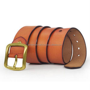 Full Grain Cowhide Cow Leather <b>Men's</b> Fashion Casual <b>Belt</b> for Jeans in Black Brown or <b>Tan</b> Genuine Leather All Custom Sizes - Product Image 1