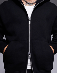 Vente chaude Premium hommes hiver sweats à capuche zippés nouveauté respirant coupe-vent séchage rapide 100% coton polaire à capuche grande taille - Product Image 5