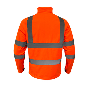 Hivis Fleece Jacket Ropa DE SEGURIDAD reflectante Ropa de trabajo de alta visibilidad Logo Naranja Características impermeables - Product Image 3