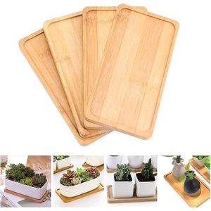 Bamboo Rectangular Serving <b>Tray</b> with Oil Bottle Coaster 1 Piece - Product Image 1