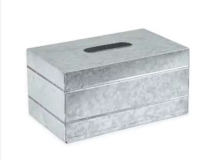Caja de pañuelos de Metal galvanizado hecha a mano de alta calidad, servilletero de diseñador de lujo colgante, nueva forma cuadrada, hogar, cartón al por mayor - Product Image 5