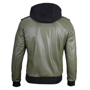 Veste en cuir longue et fine sur mesure pour hommes, imperméable, respirante, coupe-vent, de haute qualité, style vintage, vente en gros, professionnelle - Product Image 2