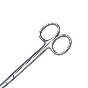 Ciseaux chirurgicaux droits à lame émoussée/manuelle en acier inoxydable pour pansements, utilisation en salle d'opération, certifiés CE ISO13485 Classe I - Product Image 5