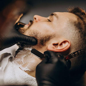 Straight Edge Razor With 100 Single Edge Blades Professional Barber Razor Cut Throat Shavette Straight Razor <b>Kit</b> <b>For</b> <b>Men</b> - Product Image 2