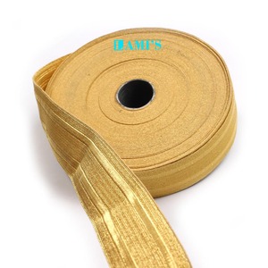 Rubans métalliques en gros OEM, tissus étroits, tresses en Mylar, tresses de dentelle dorées cérémonielles - Product Image 5