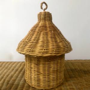 Nids en rotin faits à la main pour oiseaux, Bali, nid en osier pour oiseaux, extérieur, suspendu, nid pour oiseaux sauvages - Product Image 4