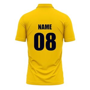 Camiseta de Cricket personalizada Sublimación impresa digitalmente Camiseta de Cricket Diseña tu propio patrón sólido Camisetas deportivas - Product Image 5