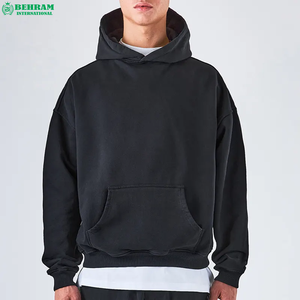 เสื้อฮู้ดสำหรับผู้ชายเสื้อฮู้ดแบบสวมหัวเสื้อมีฮู้ดสำหรับผู้ชายผ้าคอตตอนสี100% - Product Image 5
