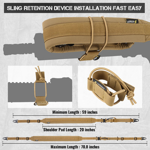 Sangle tactique ergonomique épaissie pour soulagement de la pression, configuration modulaire, style découpé au laser, pour toutes les conditions météorologiques - Product Image 5