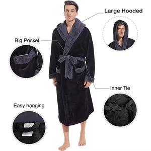 Hotel Supplies Long Absorbent Terry Bath Robe Kimono Men Sleepwear Dressing Luxury Lightweight Waffle <b>Towel</b> Bathrobe Women - Product Image 2