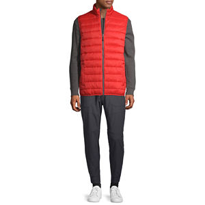 Recién llegado, diseño de logotipo personalizado, alta calidad, bolsillos de diferentes colores, ropa de calle, logotipo bordado, chaleco acolchado para hombres - Product Image 1