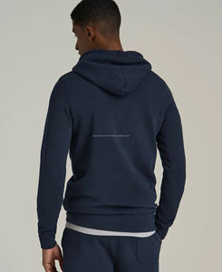 Sudadera con Capucha de Primera Calidad para Hombre, 100% Algodón, Corte Ajustado, Transpirable, Personalizada con Bordado, Diseño Sólido, Especial para Invierno - Product Image 2