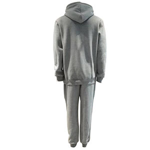 Conjunto de chándal y pantalones de chándal con forro polar de algodón en blanco Unisex con bordado estampado personalizado para hombre, chándal para correr de terciopelo - Product Image 2