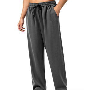 Pantalones de chándal personalizados de peso pesado de buena calidad, pantalones de chándal apilados para hombre personalizados lisos, pantalones con cordón - Product Image 4