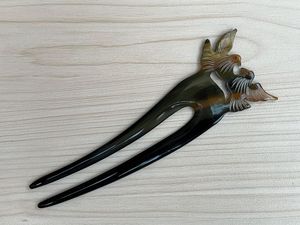 กิ๊ปติดผมรูปเขาควายขัดเงาทำมืออุปกรณ์เสริมสำหรับผมกิ๊บหนีบผม - Product Image 3