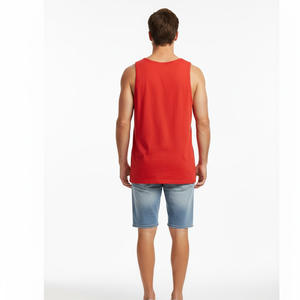 Camiseta sin mangas OEM para hombre, proveedor de fábrica, venta al por mayor, ropa de gimnasio hecha a medida, Chaleco de entrenamiento muscular sin mangas, entrenamiento físico, moda informal - Product Image 2