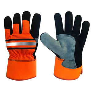 Guantes Industriales de Cuero con Refuerzo Doble en la Palma, Transpirables, con Respaldo de Algodón, Protección Reforzada en el Pulgar - Product Image 1