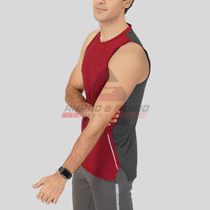 Hecho en el mejor material Camiseta sin mangas Diseño de logotipo personalizado Camiseta sin mangas Venta caliente Gimnasio Hombres Camiseta sin mangas - Product Image 2