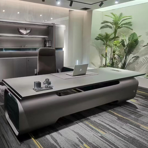 Luxury Wooden Meeting Table Modern Rectangular Boardroom Desk Commercial <b>Office</b> Furniture Large Conference Room Desk - Product Image 5