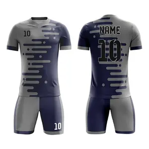 Venta al por mayor personalizar juego equipo nacional local/visitante adulto personalizado Color y logotipo camisetas de fútbol Kits 100% poliéster - Product Image 5