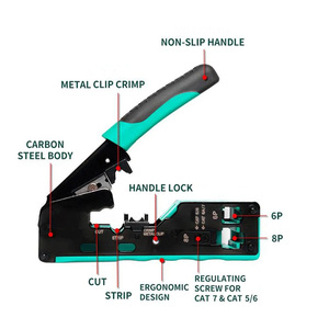 <span class=keywords><strong>Pince</strong></span> <span class=keywords><strong>à</strong></span> <span class=keywords><strong>sertir</strong></span> multifonctionnelle de haute qualité CAT5e/6/7 outil de sertissage outils de connecteur <span class=keywords><strong>Rj45</strong></span> outil de sertissage de prise de connecteur <span class=keywords><strong>rj45</strong></span> - Product Image 2