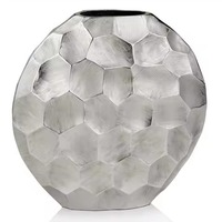 Vase à fleurs moderne en métal, élégant centre de table décoratif pour la maison, le bureau, l'hôtel, le restaurant, les mariages et la décoration de salle à manger - Grande Vente