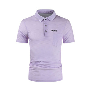 Polo Homme Personnalisé OEM à Séchage Rapide, Manches Courtes, 100% Coton Tricoté, Motif Imprimé, Prix de Gros pour 2026 - Product Image 1