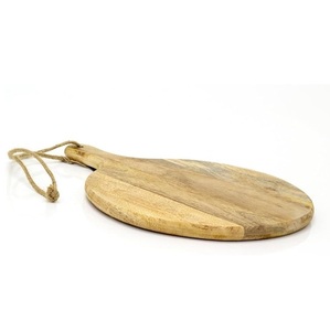Nouvelle planche à découper en bois d'acacia et de mangue ronde pratique avec poignée planches à découper en bois - Product Image 2