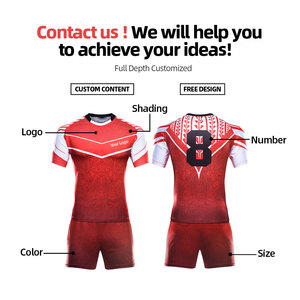 Fabricante de fábrica, uniforme de ropa de fútbol de Rugby juvenil, recién llegado, último diseño, uniforme de Rugby - Product Image 2