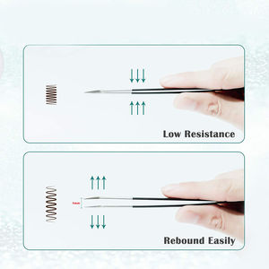Ensemble de pinces à épiler en acier inoxydable Pointe pointue Nouveaux outils pour extensions de cils volumineux - Product Image 5