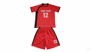 Uniformes de football pour hommes de haute qualité avec logo personnalisé, 100% polyester, séchage rapide, respirant, col en V, dernier design, ensembles de football - Product Image 5