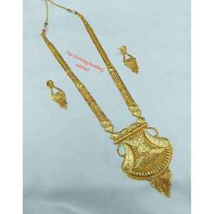 Juego de Collar de Mujer Chapado en Oro de 18K, Joyería para Novia, Boda, Compromiso, Aniversario, Fiesta - Product Image 1