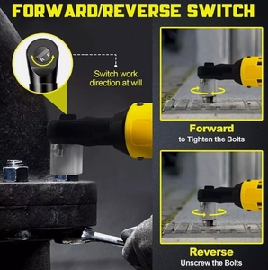 Clé à cliquet électrique sans fil (HY) sans balais 3/8 "pour batterie Li-Ion Dewaltt 20V - Product Image 2