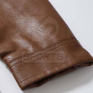 Vente directe usine Nouvelle Arrivée Blouson en cuir pour homme à manches longues Col montant Logo personnalisé Vente en gros Blouson d'hiver - Product Image 6