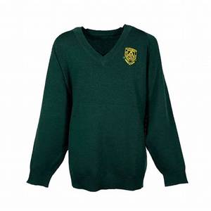 เสื้อสเวตเตอร์นักเรียนมัธยมปลาย ACRO WOOL คุณภาพสูงแบบ OEM ออกแบบใหม่สำหรับเด็กผู้ชาย ฤดูใบไม้ร่วง ฤดูหนาว สไตล์งานรับปริญญา รุ่นใหม่ - Product Image 2
