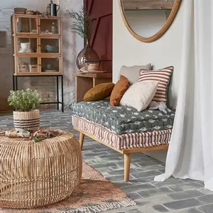 Mesa redonda de bambú para sala de estar, muebles para el hogar, color natural, fabricación al por mayor, Vietnam - Product Image 4