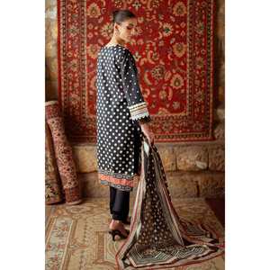 Ensemble 3 pièces non cousu en tissu imprimé SD-52084 pour usage quotidien avec broderie décorative - Product Image 5