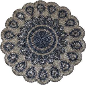 Chemin de table perlé de haute qualité, sans taches, design brodé, approvisionnement en vrac et fabricant des meilleurs coureurs - Product Image 5