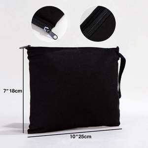 Women's Black Cotton <b>Wristlet</b> Clutch Pouch 10 7 Inches (25 18 Cm) - Product Image 3