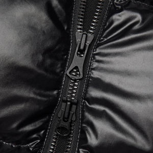 Chaquetas largas de invierno de alta calidad para hombre Servicio OEM disponible Chaqueta acolchada de lona de calle alta con capucha brillante - Product Image 3