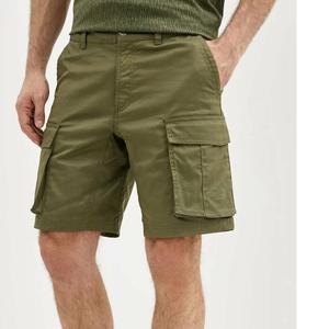 Pantalones cortos Cargo informales de verano personalizados para hombre, pantalones cortos rectos holgados con cordón multibolsillo para correr, transpirables de Color sólido BD - Product Image 4