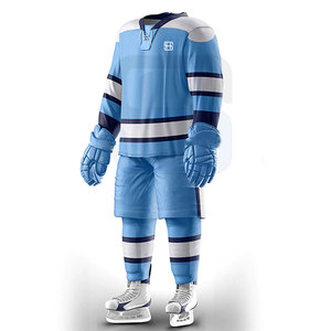 Uniforme de Hockey sobre Hielo de Alta Calidad para Adultos de Talla Grande, Personalizable con Logotipo, Nombre del Equipo OEM, Impresión, 100% Poliéster, Secado Rápido, Deportivo - Product Image 4
