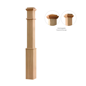 Caja de madera de goma ajustable y duradera Newel 4091P, piezas de escalera para cualquier escalera fabricada por EFS Viet Nam - Product Image 4