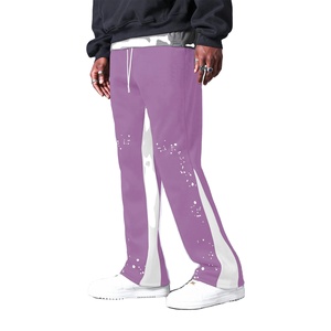 Pantalones Jogger de Pierna Ancha de Lona Transpirable para Hombre, Diseño Personalizado de Alta Calidad para Oficina, Cintura Elástica, Estilo Apilado, 2026 - Product Image 1