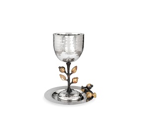 Nueva Llegada, Copa Kiddush de Latón con Diseño de Cocina, con Asa, Hecha a Mano y Soplada a Boca, Capacidad de 51100 ml, Diseño Moderno - Product Image 4