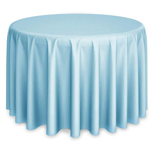 Nappe de table de mariage ronde moderne de 60 pouces 100% techniques tissées en polyester coupe élégante - Product Image 4