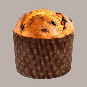 10 pièces or peau graphique carton 200x200H180mm fournitures de vacances de noël-boîte-cadeau pour 1kg grand porte-panettone - Product Image 3