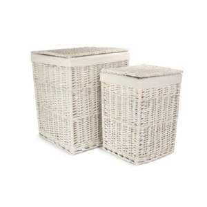 White Square PP Storage <b>Basket</b> Washable Fabric Metal for Closet Outdoor Wedding Food Clothing Bag Use <b>Wicker</b> <b>Laundry</b> <b>Baskets</b> - Product Image 1